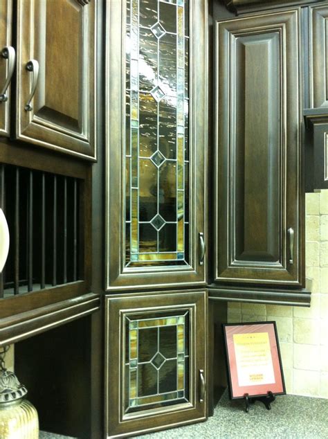 Stained Glass Cabinet Inserts Stained Glass Cabinets Glass Kitchen
