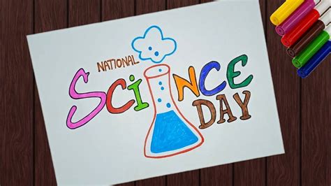 National Science Day The Creator Chart Drawings Poster Sketches