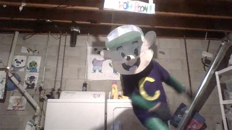 Chuck E Cheese Our Mouse With Homeade Costume Youtube