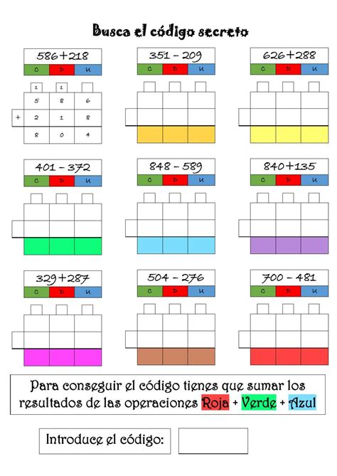 An Image Of Spanish Numbers And Fractions Worksheet For Babes To