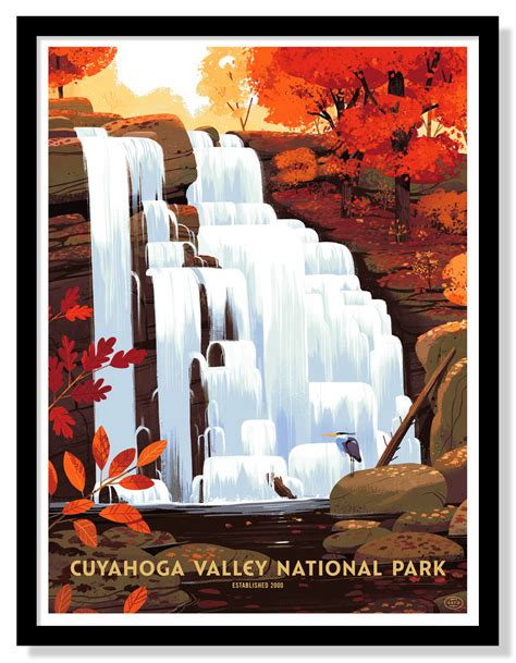 Cuyahoga Valley National Park Poster Large Timed Edition Fifty Nine