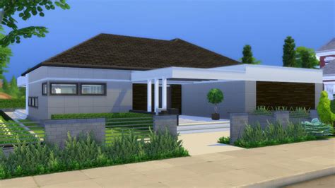 🏡the Sims 4 Budowa Nowoczesny Dom Parterowy Ver 1 Youtube
