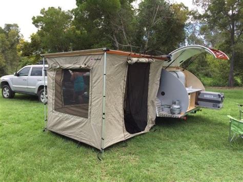 Image Of Riptide Teardrop Campers Awning Tent Offroad Camper Awnings
