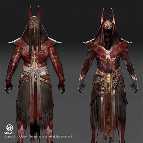 Anubis Outfit From Assassin S Creed Origins Concept Art Characters