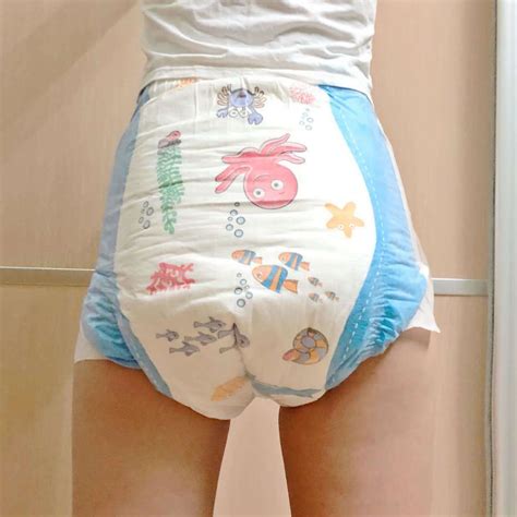 China Oem Disposable Super Ocean Pp Style Absorption Baby Print Abdl