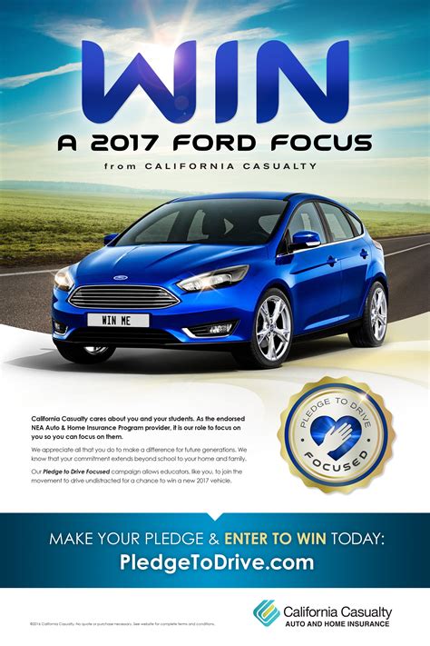 Stay Focused: Win a Car from California Casualty