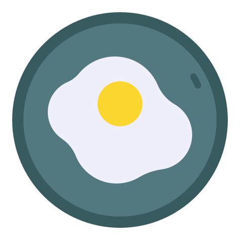 계란 후라이 무료 음식개 아이콘