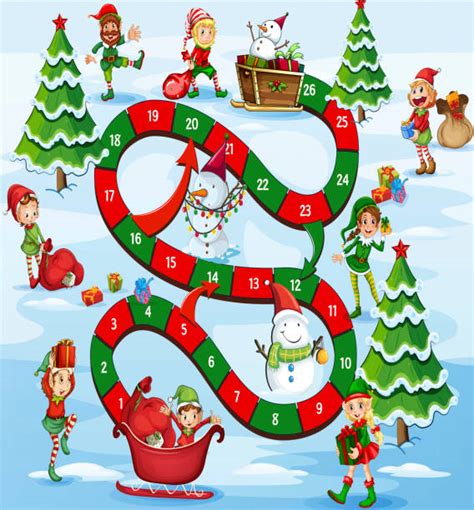 770 Christmas Board Game Stock Illustrations Royalty Free Vector
