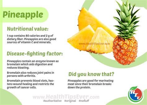 Health Benefits Of Pineapples With Infographics Health Tips Ever Magazine