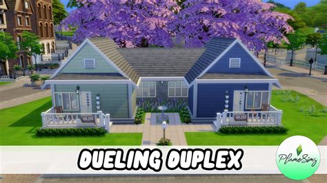 Dueling Duplex Speed Build Sims 4 Plumesims Youtube