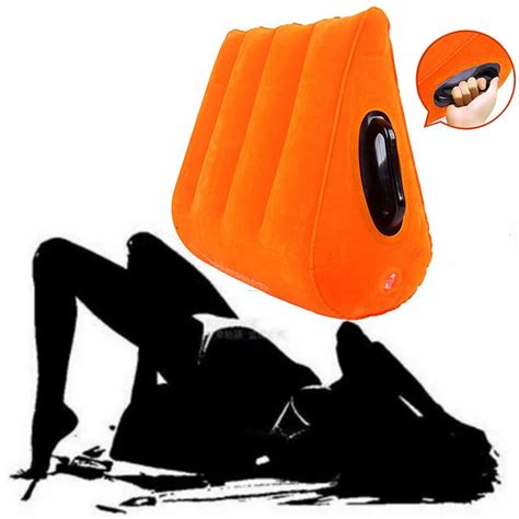 Inflatable Couples Wedge Sex Pillow Love Position Air Aid Husband And
