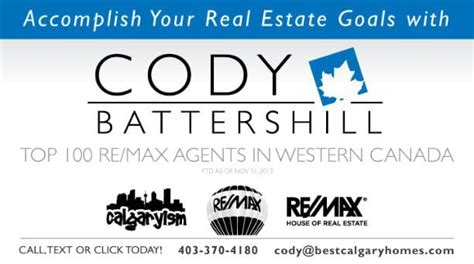 Best Calgary Homes Cody Battershill Calgary Remax Real Estate Agent