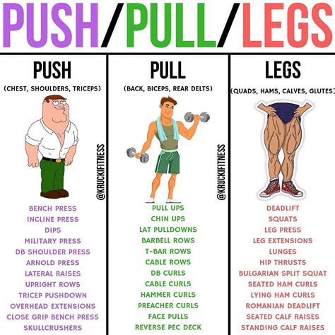 Push Pull Workout Routine Push Pull Legs Workout Push Workout Workout Splits Body Workout