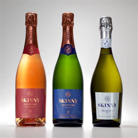 Skinny Prosecco Champagne And Rosé Champagne Trio Pack By Thomson