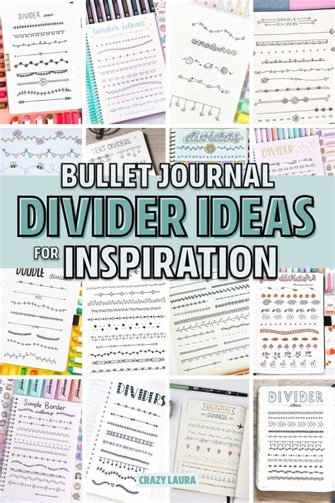 15 Best Bullet Journal Divider Ideas For 2020 Crazy Laura Bullet