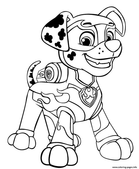 Coloring page paw patrol mighty pups skye in tornado. Print PAW Patrol Mighty Pups Marshal for Boys coloring ...