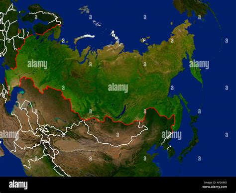 Russia Satellite Map Hi Res Stock Photography And Images Alamy
