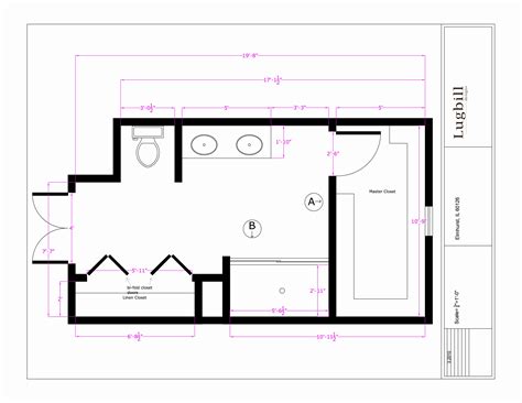 Master Bath Floor Plans With Dimensions Floorplans Click