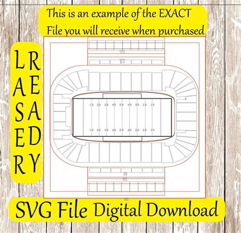 Football Stadium Svg Laser Cut File Svg File Glowforge Cut Etsy Denmark