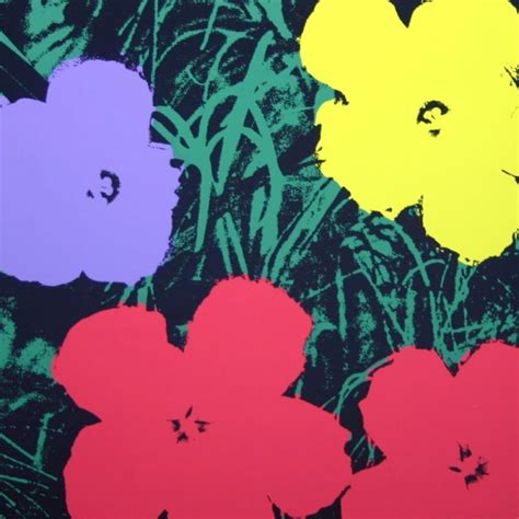 The most common andy warhol print material is paper. Andy Warhol "Flowers 11.73" 36x36 Silk Screen Print from ...