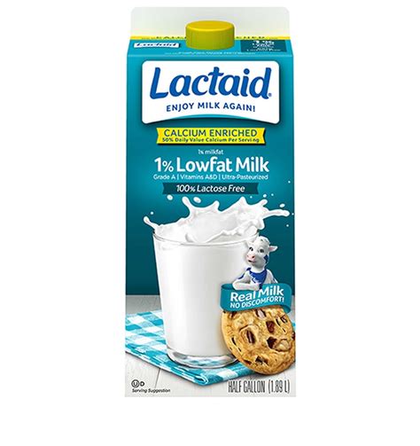 Lactaid Calcium Enriched Lowfat 1 Milk Lactaid