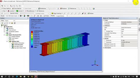 Static Structural Analysis In Ansys Workbench Youtube Hot Sex Picture