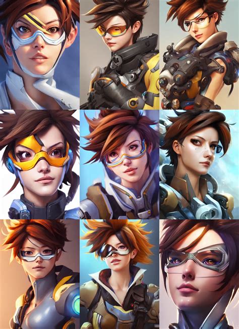 A Beautiful Portrait Of Tracer From Overwatch Stable Diffusion Openart