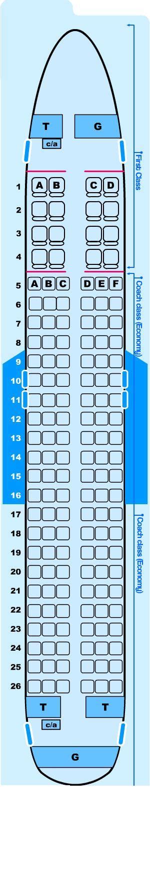 Seat Map Northwest Airlines Airbus A320 200 Domestic Seatmaestro