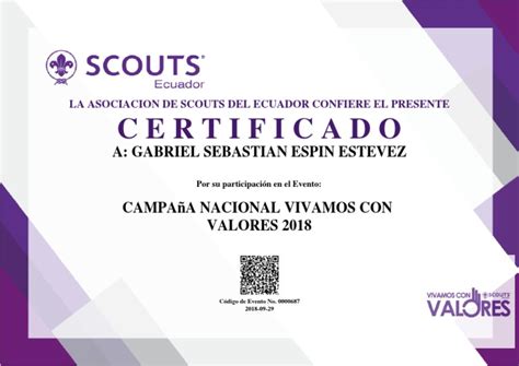 Campana Nacional Vivamos Con Valores 2018 Pdf