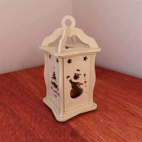 Holiday Christmas And Winter Lantern Diy Wooden Lantern Candle Etsy