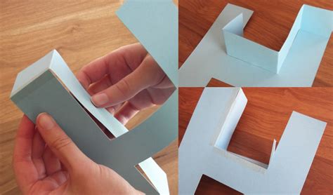 How To Make A 3d Letter Of Paper