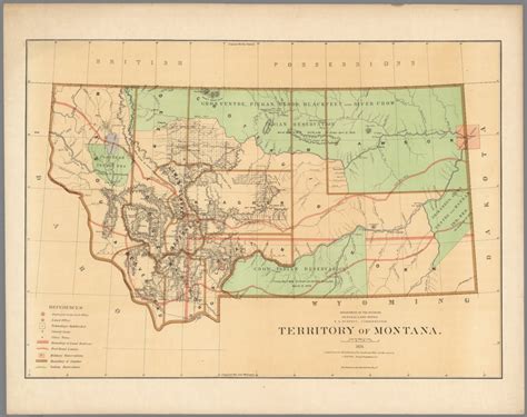 Territory Of Montana David Rumsey Historical Map Collection