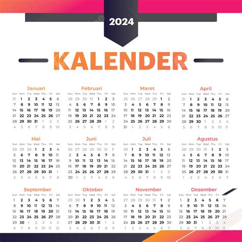 Calendar 2024 Vector Images Clipart Download Calendar 2024 Calendar