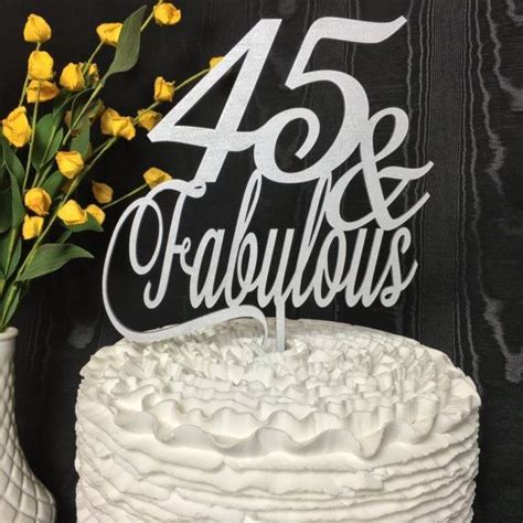 45th Birthday Cake Ideas Birthday Cake Toppers 45th Birthday