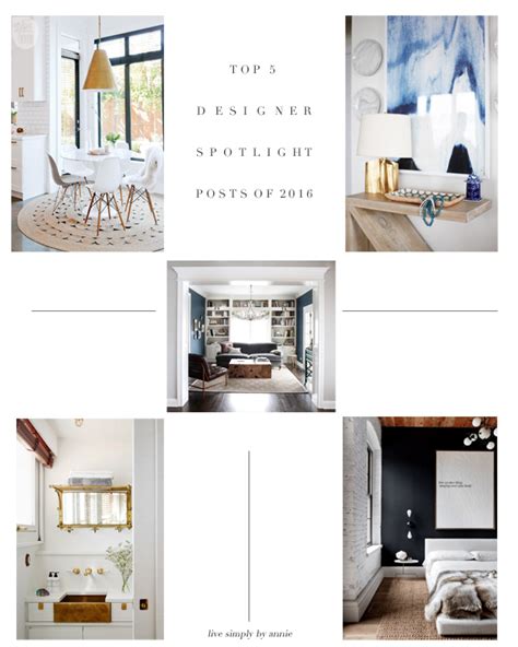 Top 5 Interior Design Spotlight Posts Of 2016 Live Simply By Annie