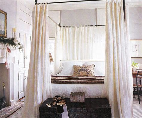 A canopy bed is a unique style constructed with a metal frame. Diy Canopy Bed With Curtain Rods HOUSE STYLE DESIGN ...