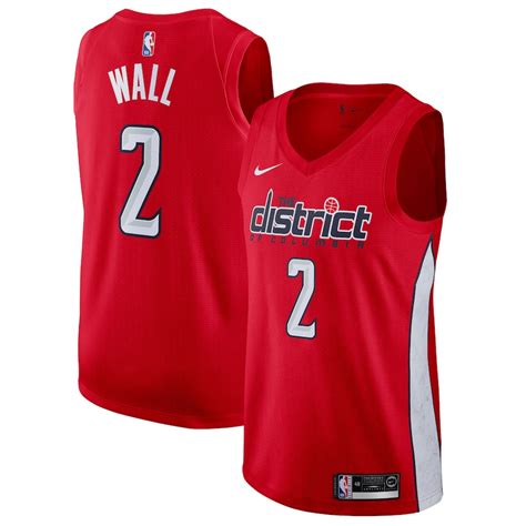 Nike John Wall Washington Wizards Red 201819 Swingman Jersey Earned