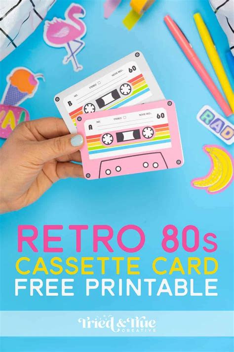 Download And Print This Totally Awesome Retro 80s Cassette Tape Free