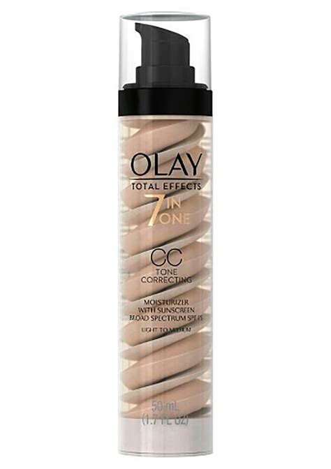 olay total effects 7 in 1 cc tone correcting moisturizer with sunscreen light to medium spf15