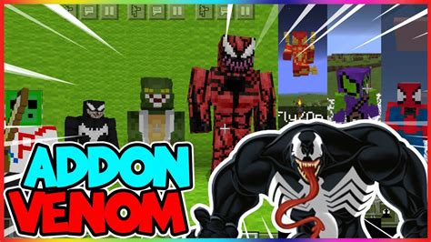Minecraft Pe Addon Venom Minecraft Pocket Edition Youtube