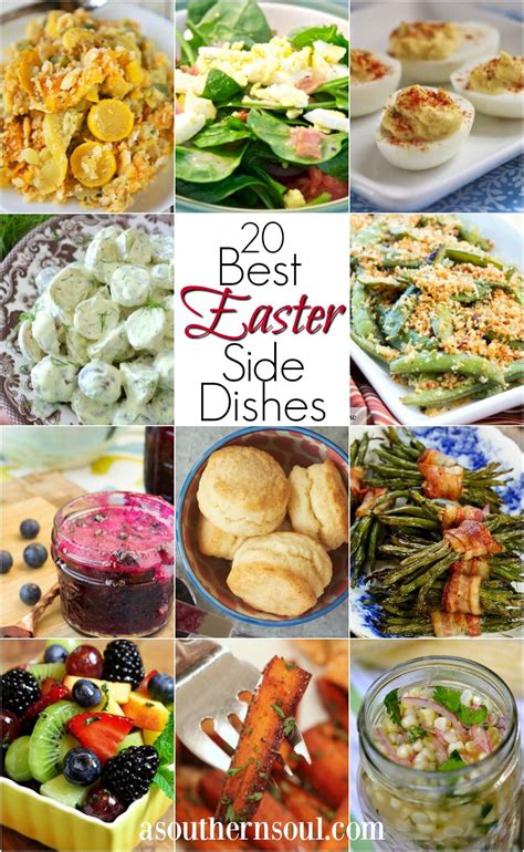 Easter brunch traditionally features a ham at its center, but frittatas, quiches, savory bread puddings, waffles, and pancakes can also play a starring role. 20 BEST Easter Side Dishes | Easter side dishes, Easter dinner recipes, Easter dishes