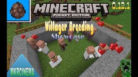 Unlike other mob breeding, villagers need to pick up the items. MCPE 0.12Showcase-How to breed villagers(MKRCINEMA ...