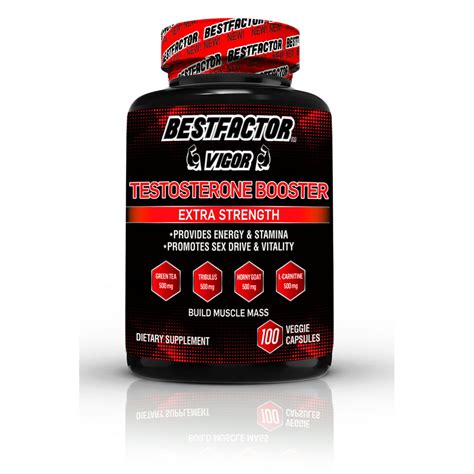 bestfactor vigor testosterone booster pills for men 100 veggie caps test booster supplement