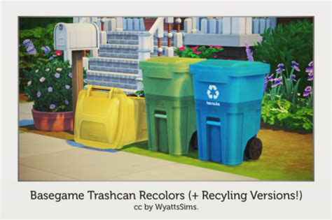 Sims 4 Trash Can Recolor Polecatch