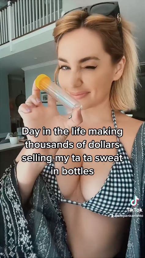I Make K A Day Selling My Boob Sweat In Jars