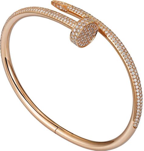 Cartier Women S Pink Juste Un Clou 18ct Pink Gold And Diamond Bracelet