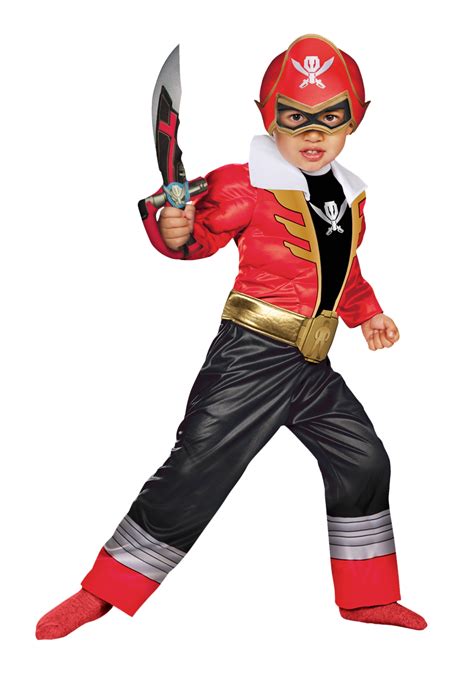 Toddler Super Megaforce Red Power Ranger Muscle Costume