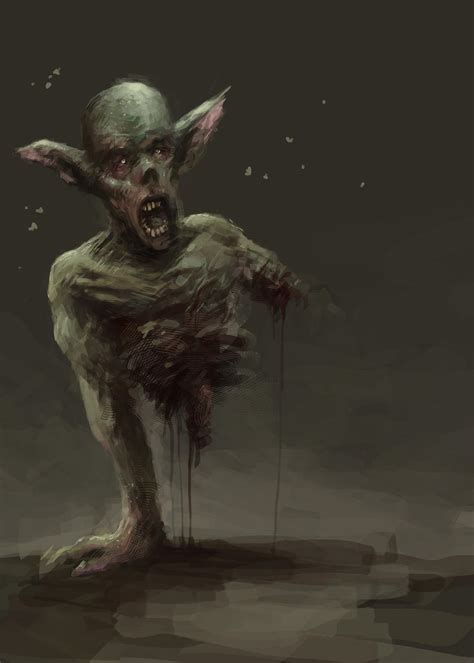 Zombie goblin speed painting by KrasnyNieJasny on DeviantArt