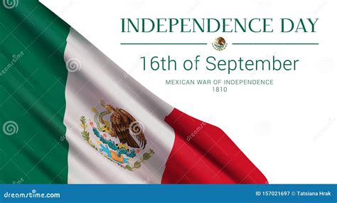 Independence Day Of Mexico 16th Of September Stock Vector