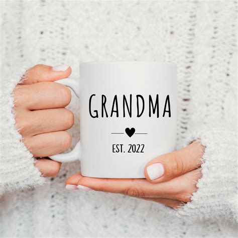 First Time Grandma T New Grandma T Future Grandma Mug Etsy